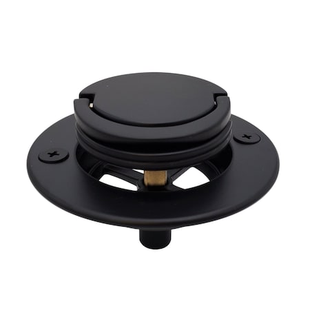 Westbrass Roman Tub Drain Trim, 3-9/16" OD in Matte Black D320-62